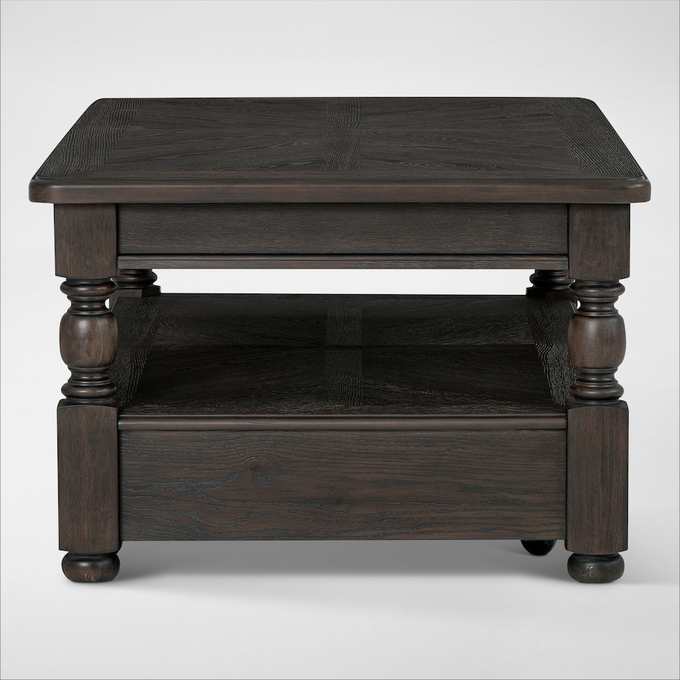 hanover occasional dark brown coffee table   