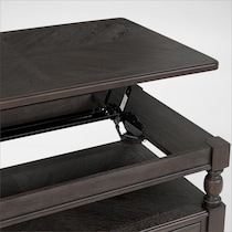 hanover occasional dark brown coffee table   