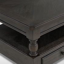 hanover occasional dark brown coffee table   
