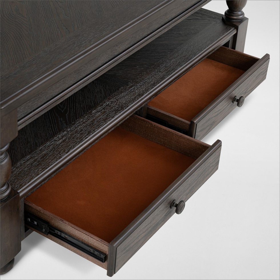 hanover occasional dark brown coffee table   