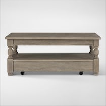 hanover occasional neutral coffee table   