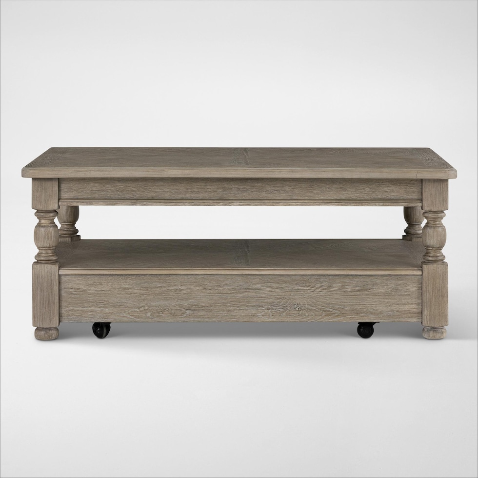 hanover occasional neutral coffee table   