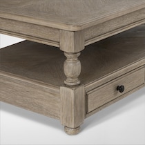 hanover occasional neutral coffee table   