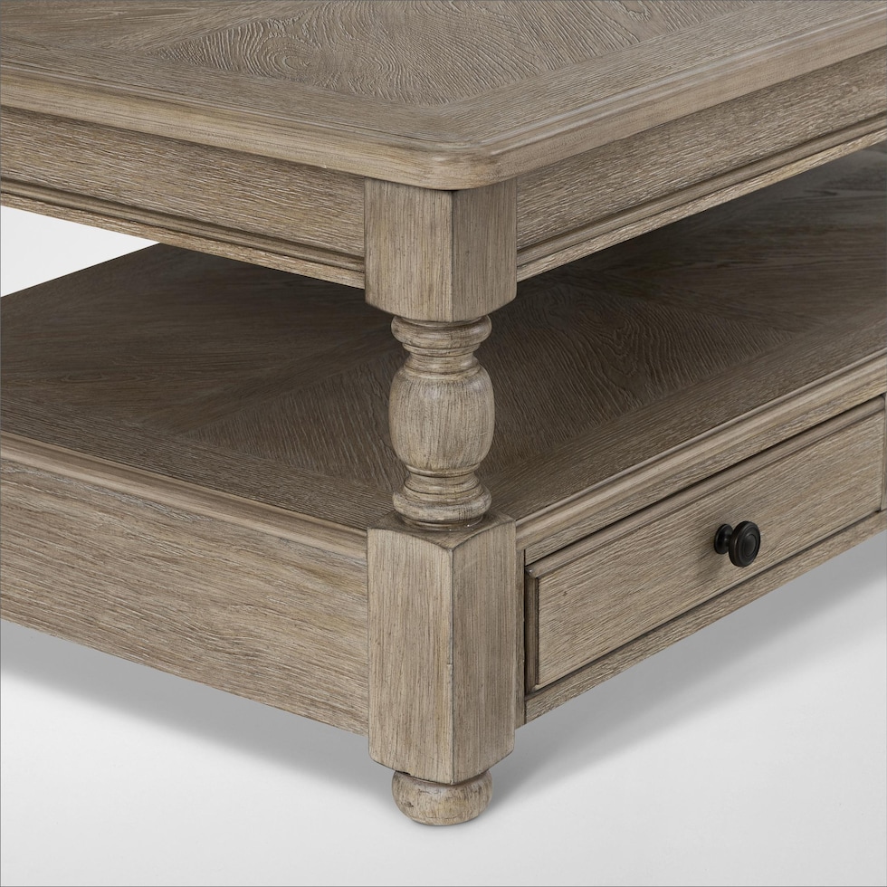 hanover occasional neutral coffee table   