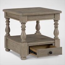 hanover occasional neutral end table   