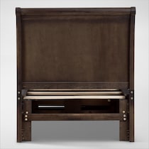 hanover youth bedroom dark brown  pc twin bedroom   