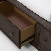hanover youth bedroom dark brown  pc twin bedroom   