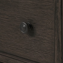 hanover youth bedroom dark brown  pc twin bedroom   