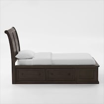 hanover youth bedroom dark brown  pc twin bedroom   