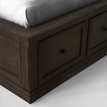 hanover youth bedroom dark brown  pc twin bedroom   