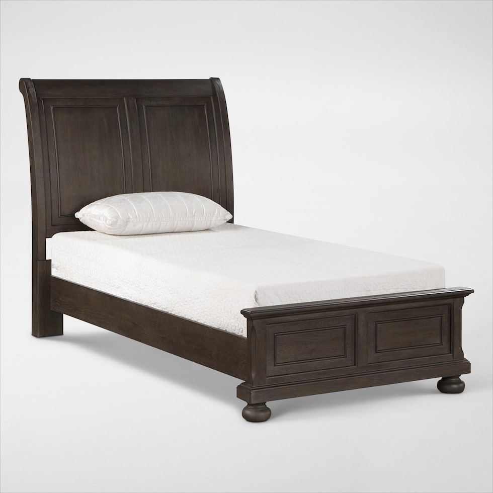 hanover youth bedroom dark brown  pc twin bedroom web   