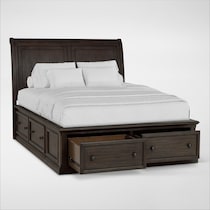 hanover youth bedroom dark brown full bed   
