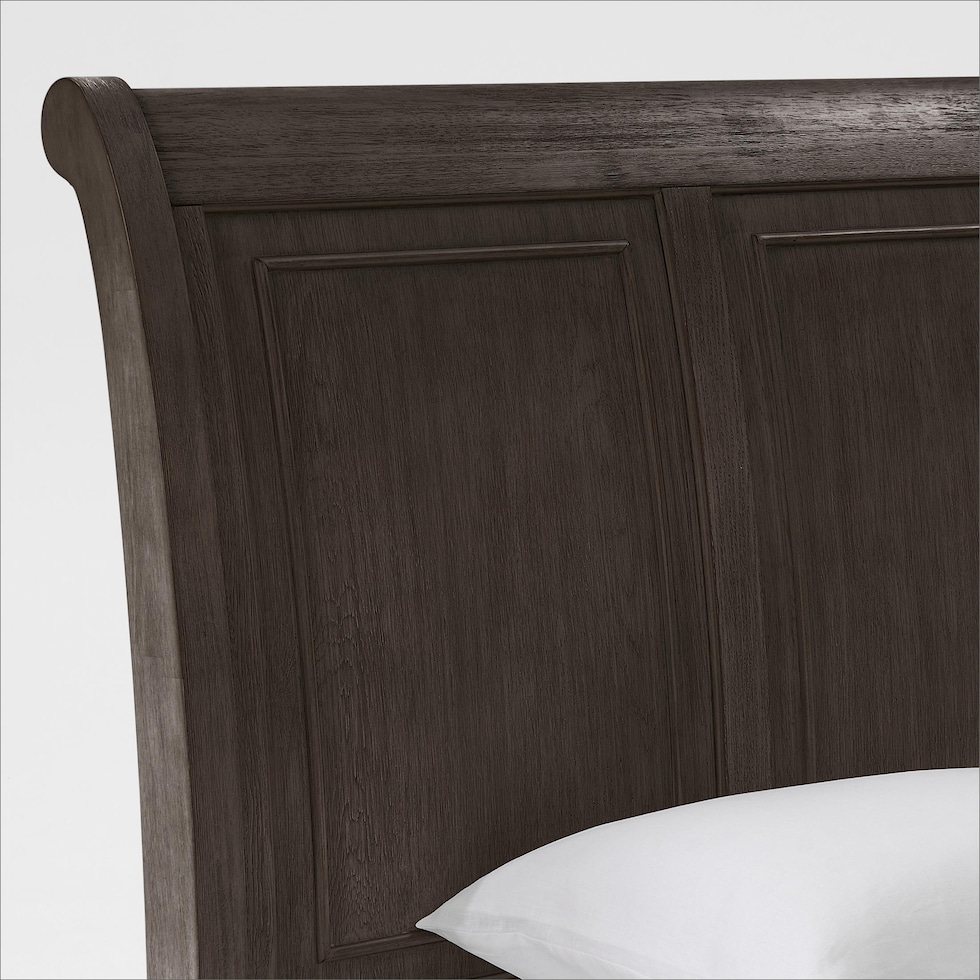 hanover youth bedroom dark brown twin bed   