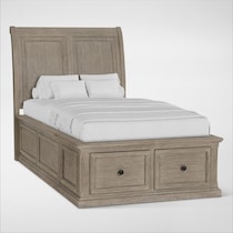 hanover youth bedroom light brown  pc twin bedroom   
