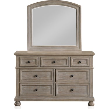 Hanover Youth Dresser and Mirror - Taupe