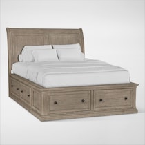 hanover youth bedroom light brown full bed   
