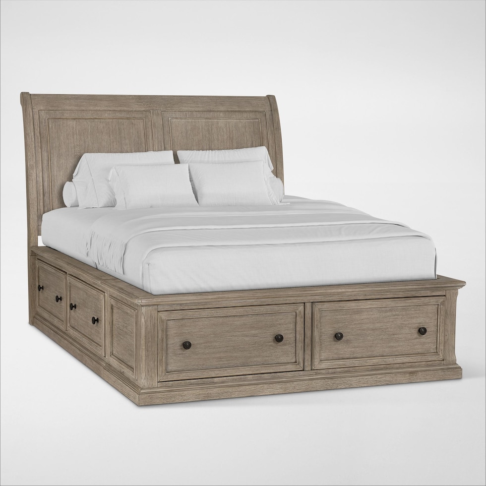 hanover youth bedroom light brown full bed   