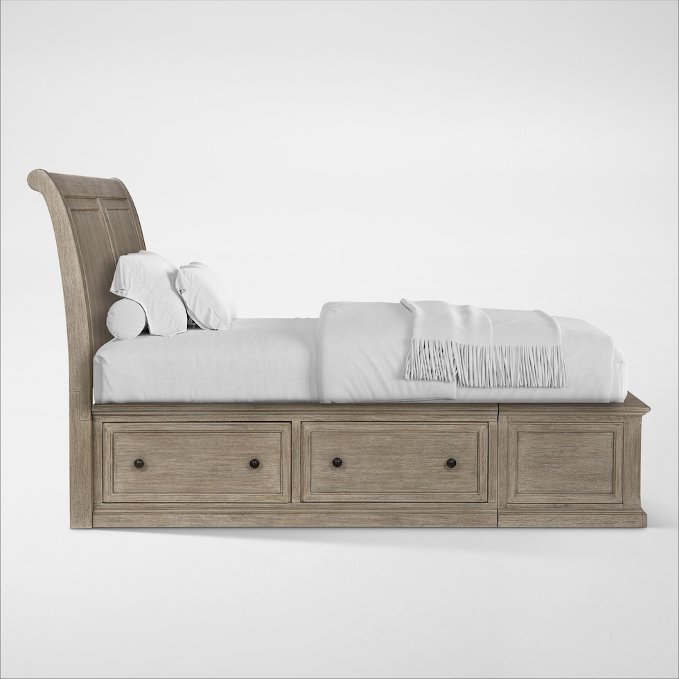 hanover youth bedroom light brown full bed   