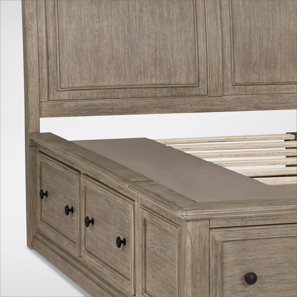 hanover youth bedroom light brown full bed   