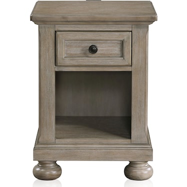 Hanover Youth Nightstand with USB Charging - Taupe