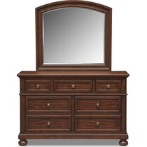 hanover youth cherry bookcase cherry dresser & mirror   