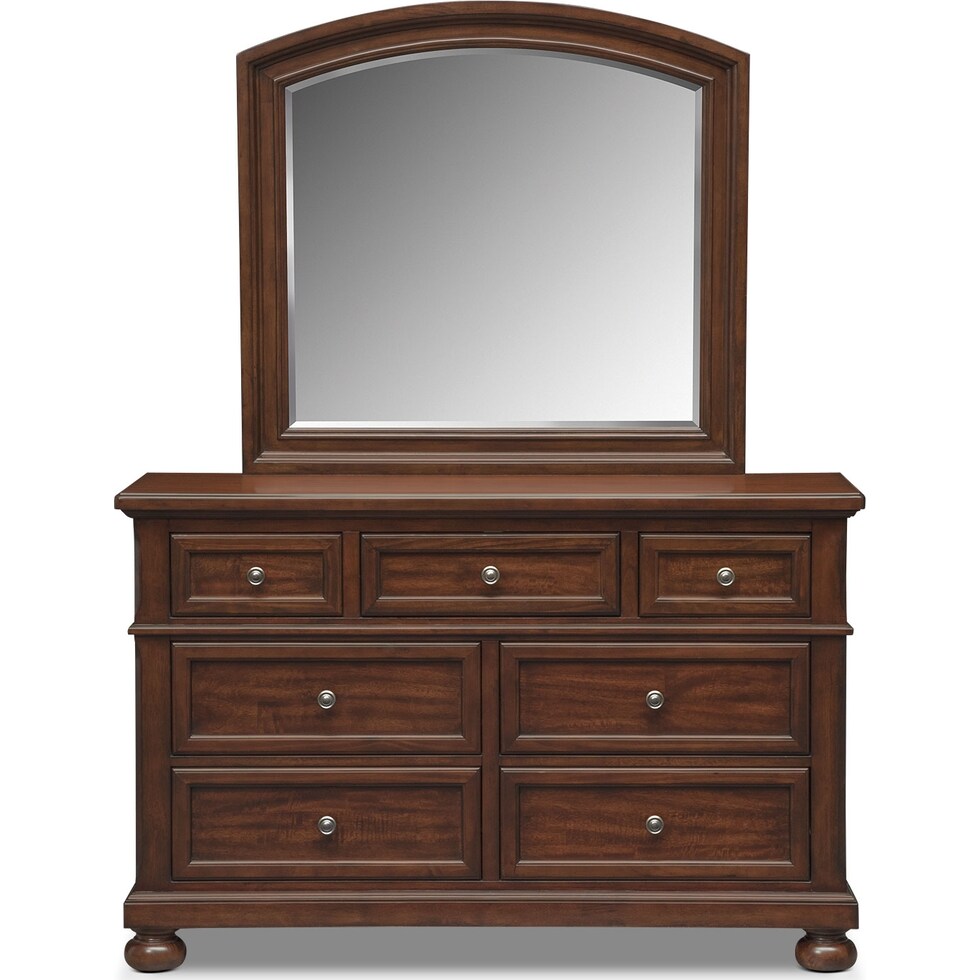 hanover youth cherry bookcase cherry dresser & mirror   