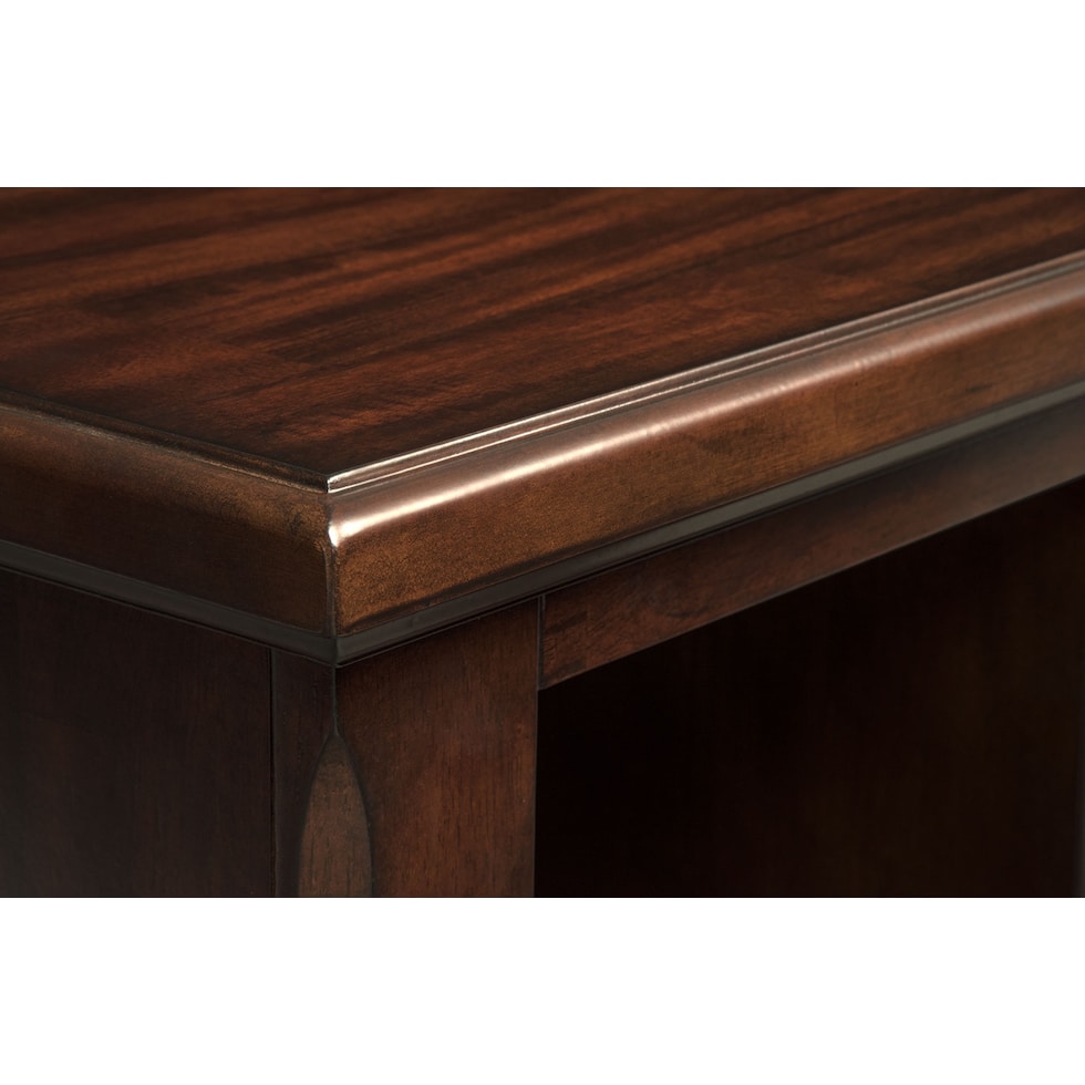 hanover youth cherry bookcase dark brown  pc full bedroom   