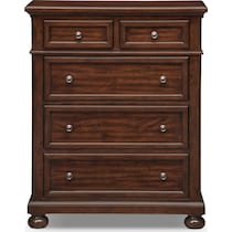 hanover youth cherry bookcase dark brown chest   