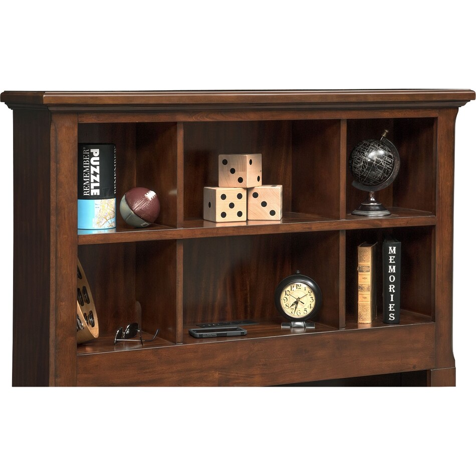 hanover youth cherry bookcase dark brown full bookcase bed   