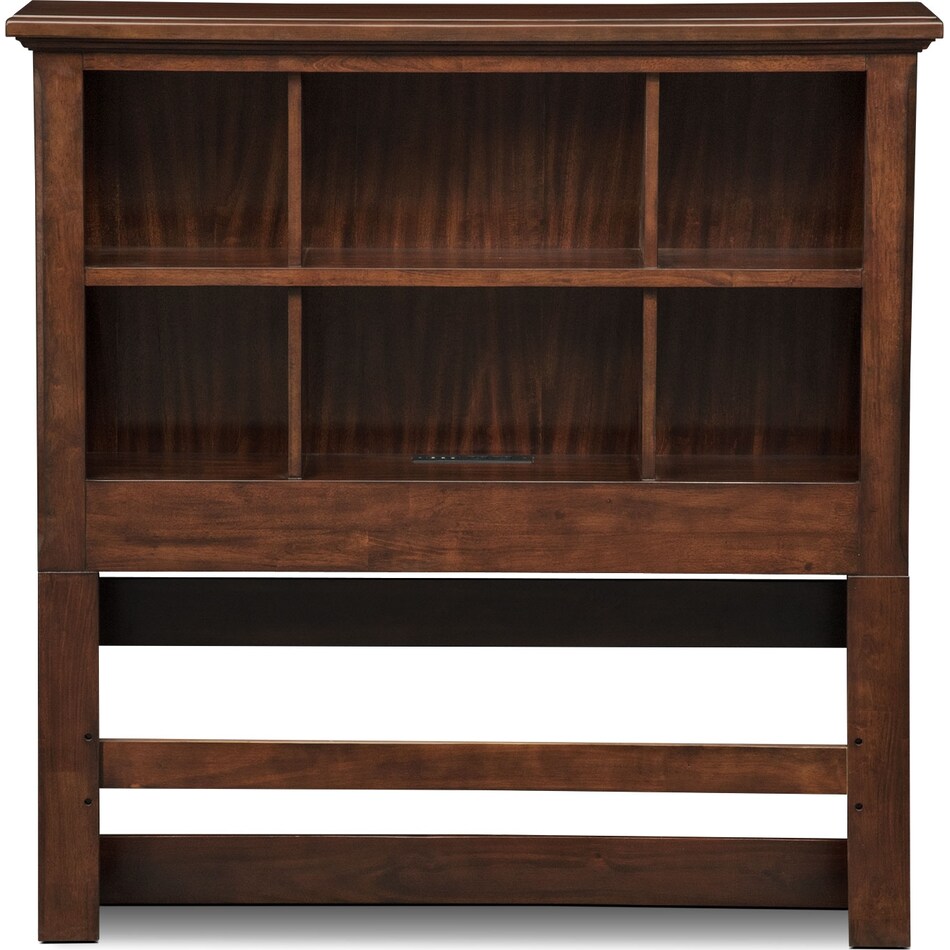 hanover youth cherry bookcase dark brown full bookcase bed   