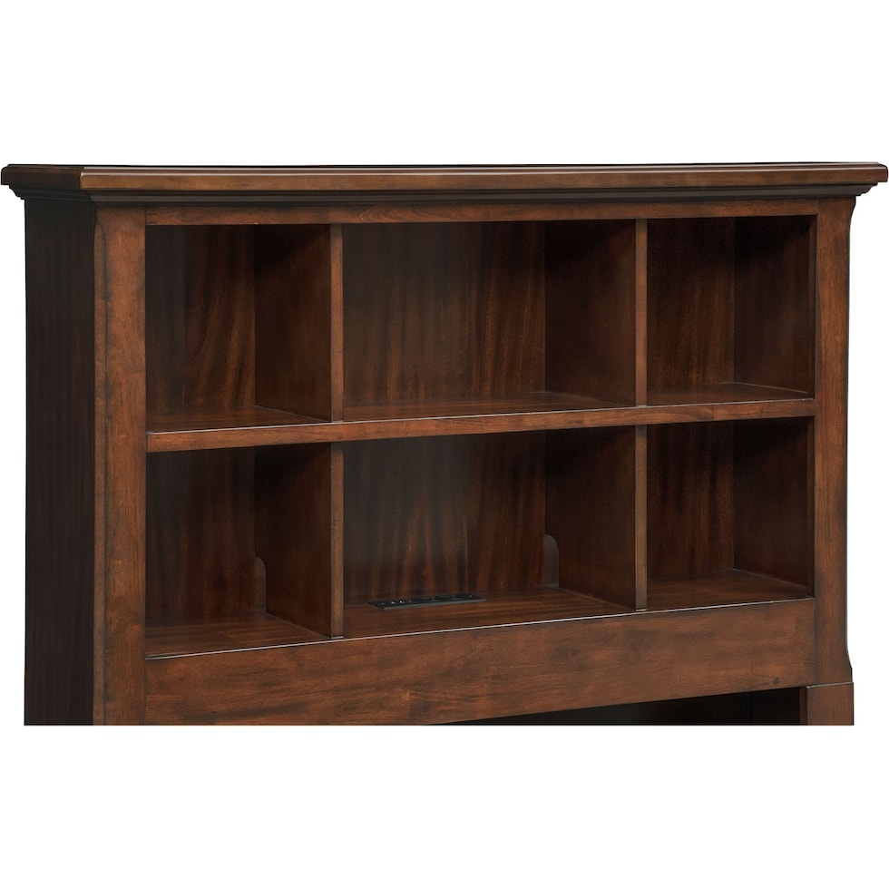 hanover youth cherry bookcase dark brown twin bookcase bed   