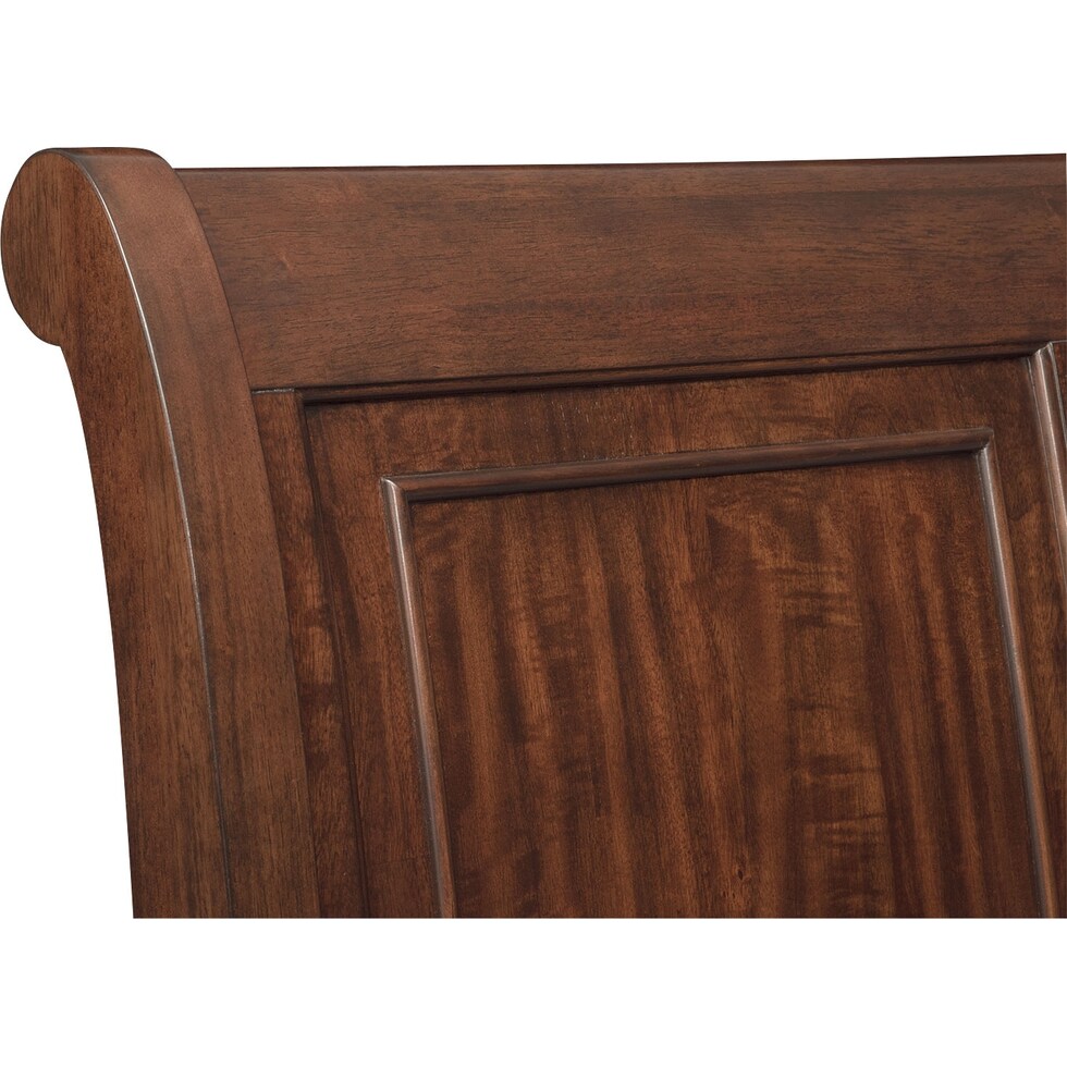hanover youth cherry dark brown full bed w storage   