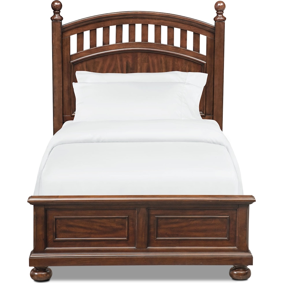 hanover youth cherry dark brown full bed   