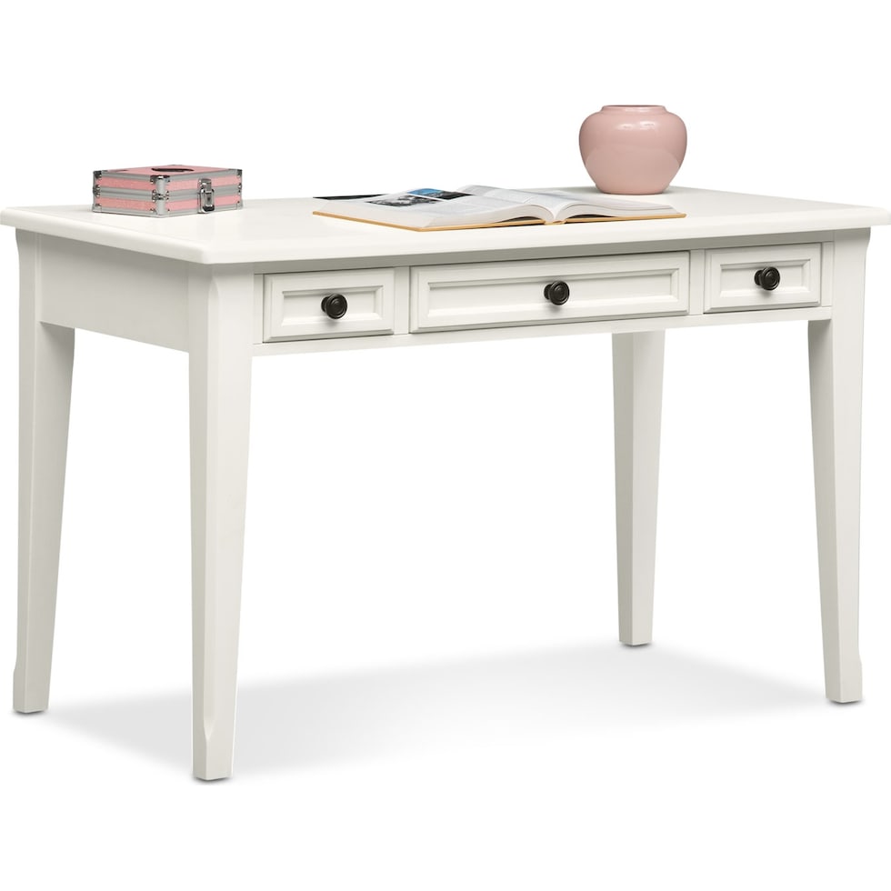 hanover youth white bookcase white desk   