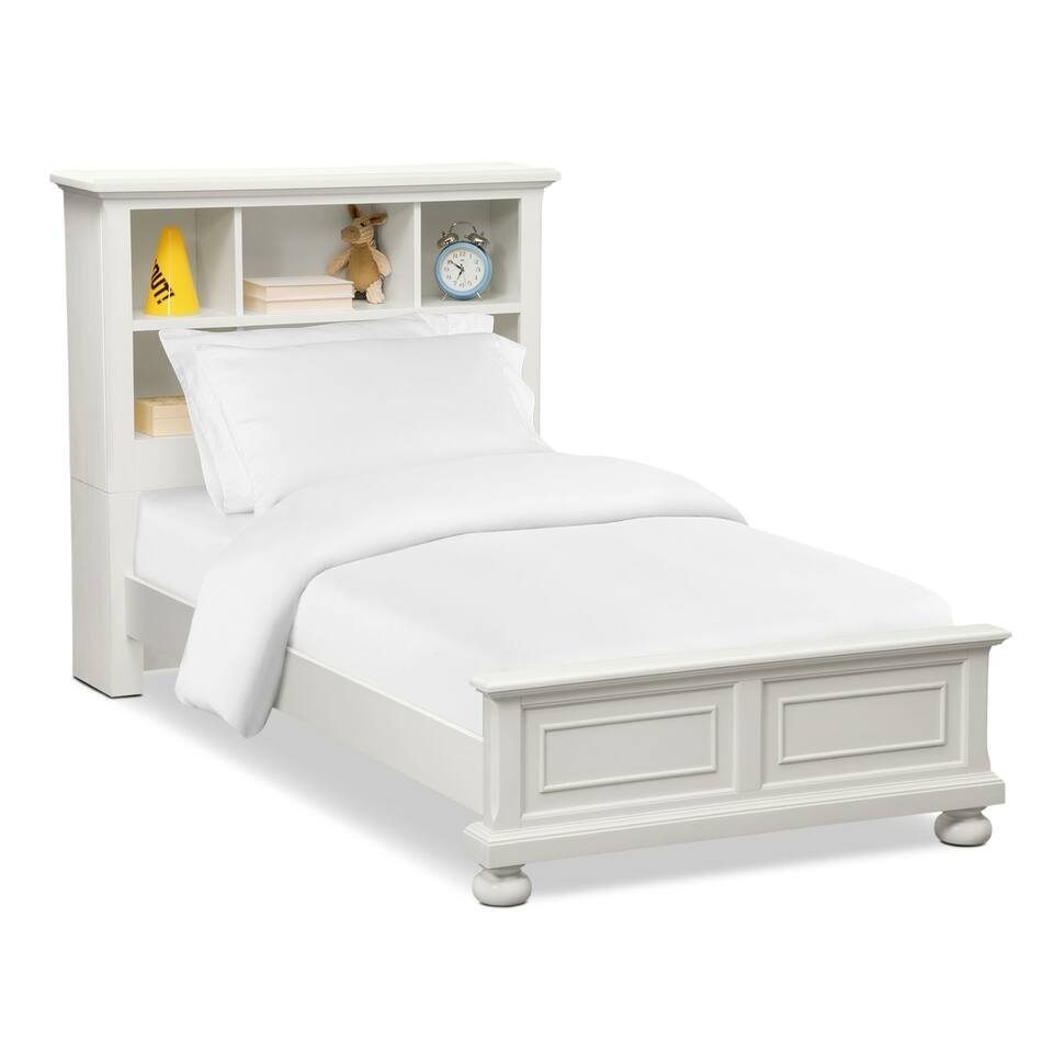 Hanover Youth Full Bookcase Bed White American Signature Furniture