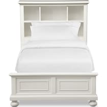 hanover youth white bookcase white full bookcase bed   