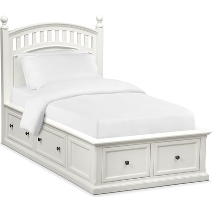 Hanover Youth Twin Poster Storage Bed - White