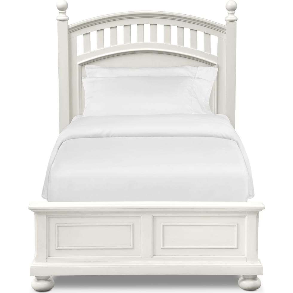 hanover youth white white full bed   