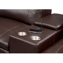 happy dark brown sofa   