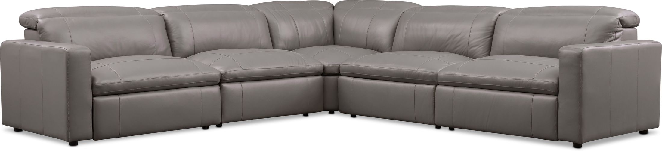 American signature furniture leather shop sectional