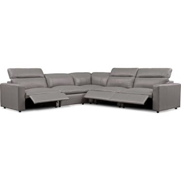 Happy Dual-Power Reclining Sectional with 3 Reclining Seats