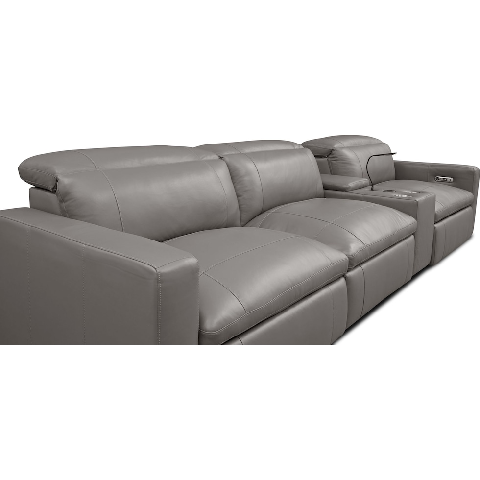 happy gray sofa   