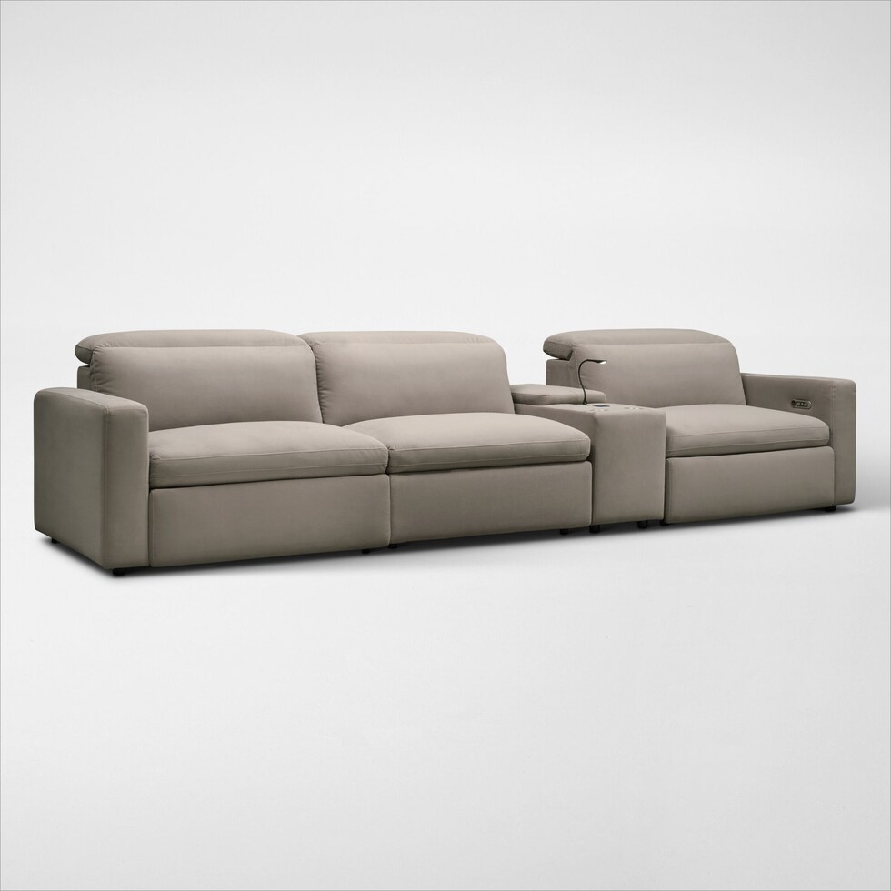 happy shitake power reclining sofa   