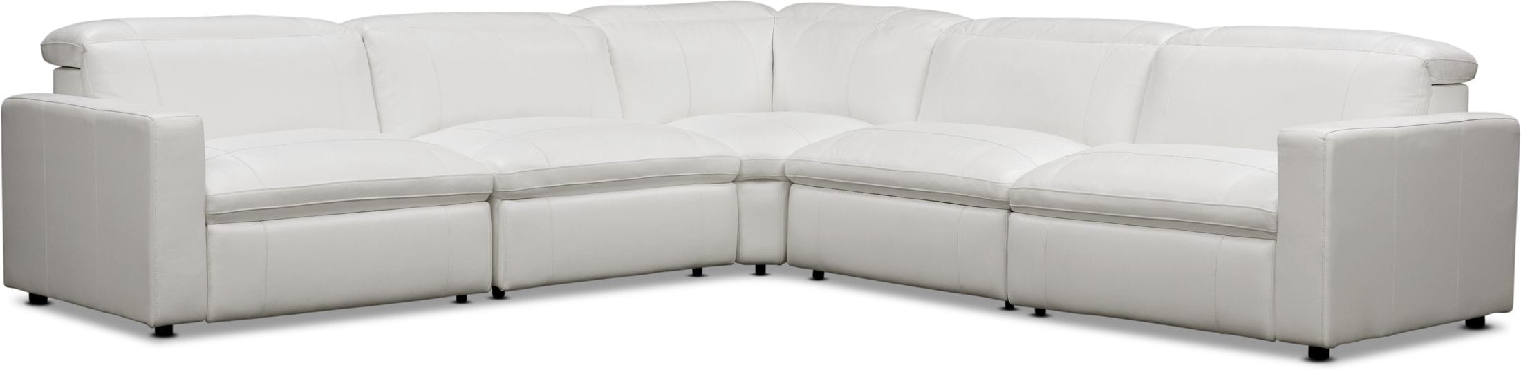 White reclining sectional hot sale