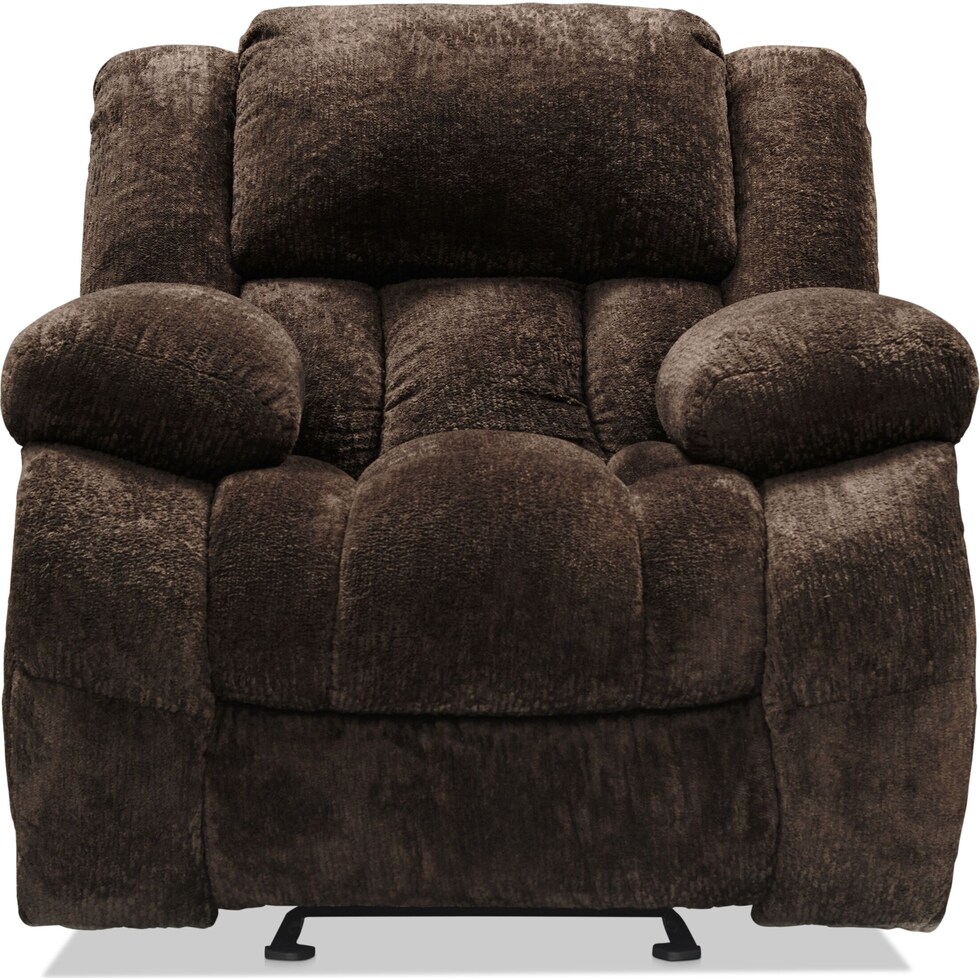 harbor park dark brown power recliner   