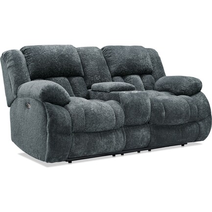 Harbor Park Power Reclining Loveseat - Gray