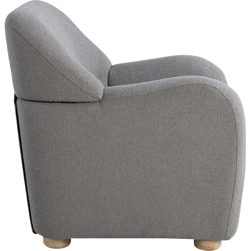 hargrove gray accent chair   