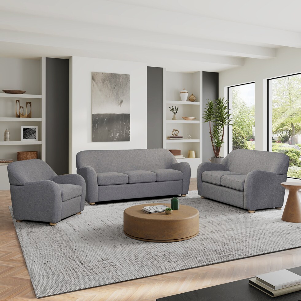 hargrove gray sofa   