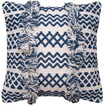 harlow blue accent pillow   