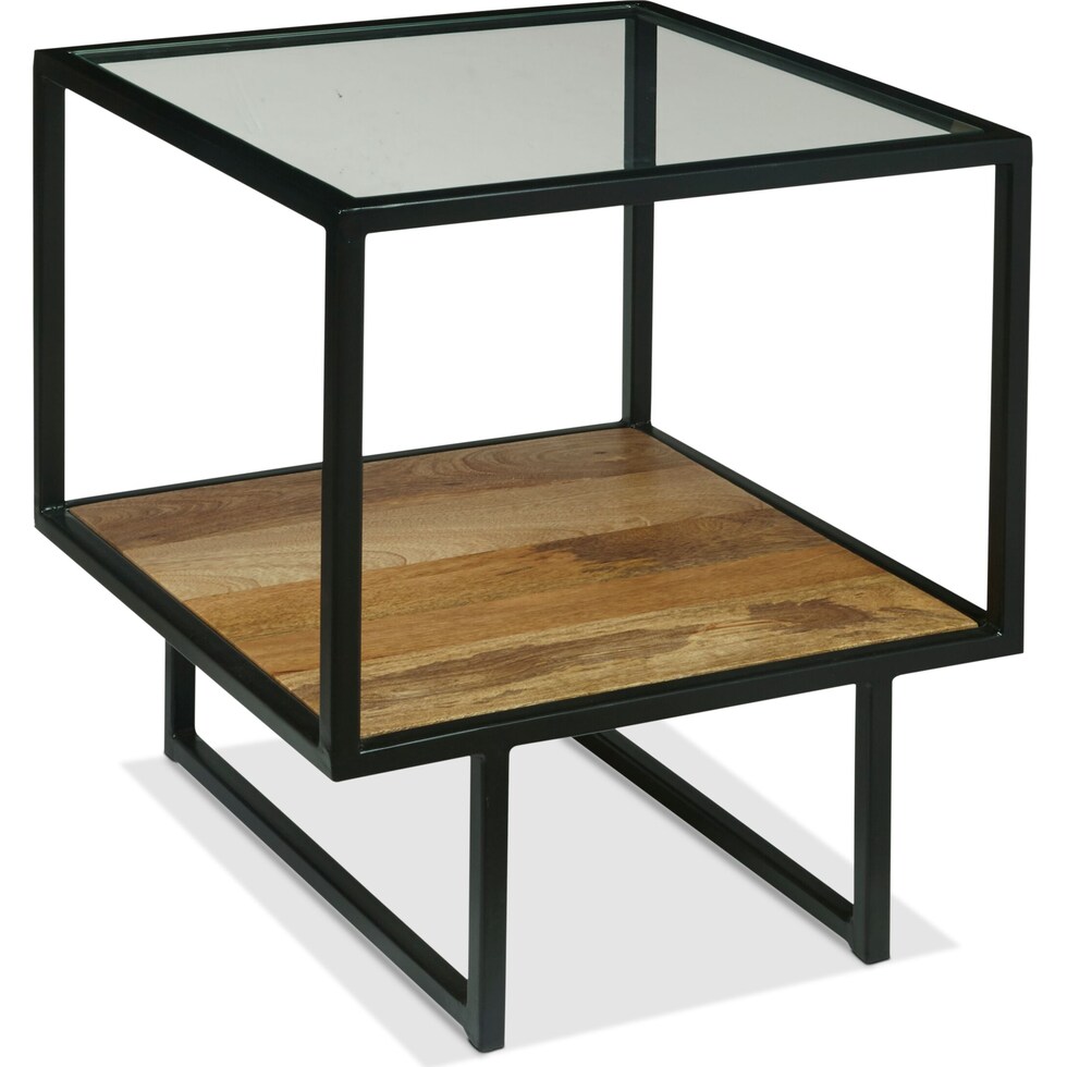 harrington black end table   